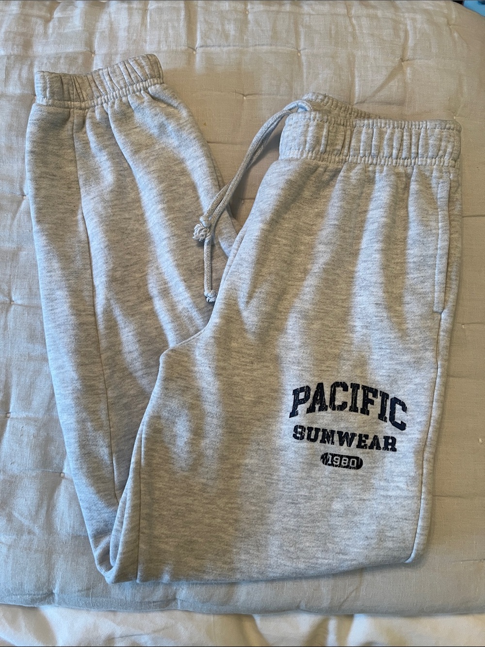 Grey 'Pacific Sunwear' Graphic Sweatpants